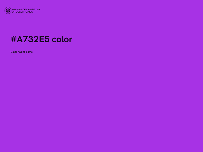 #A732E5 color image