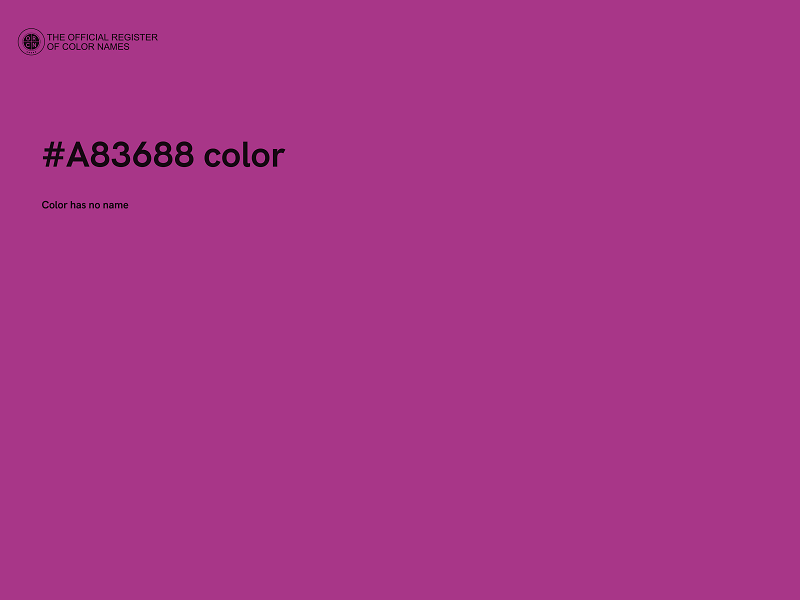 #A83688 color image