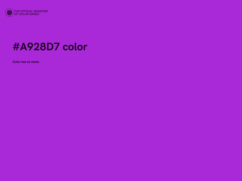 #A928D7 color image