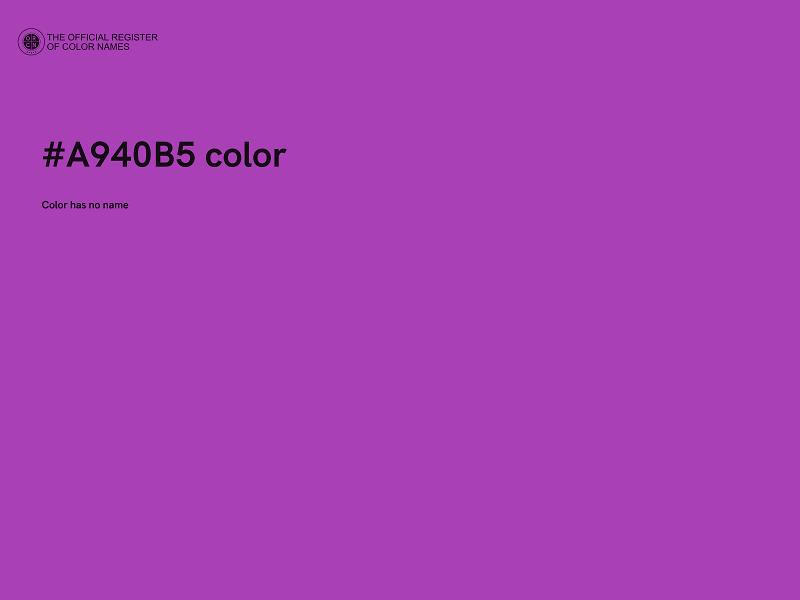 #A940B5 color image