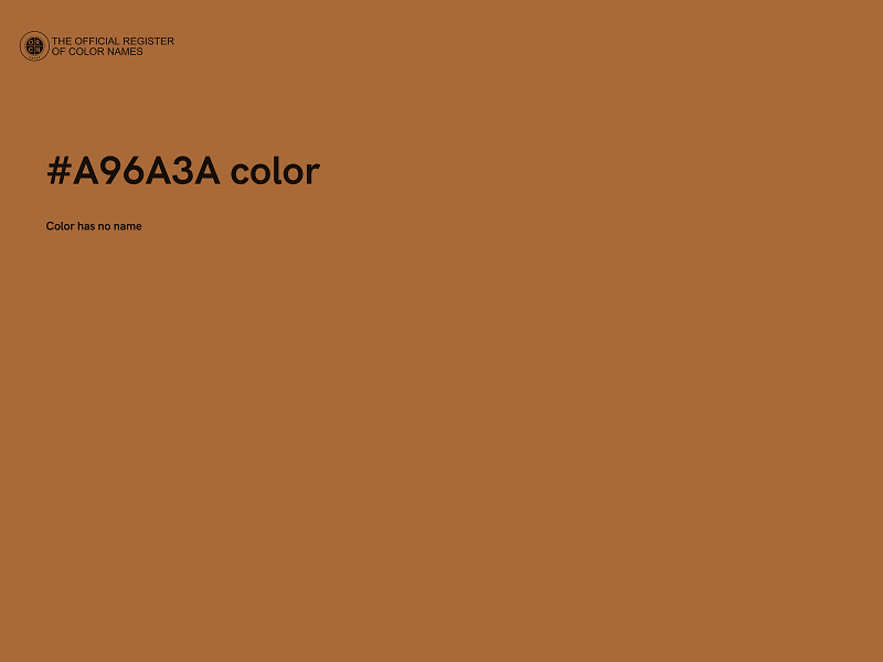 #A96A3A color image