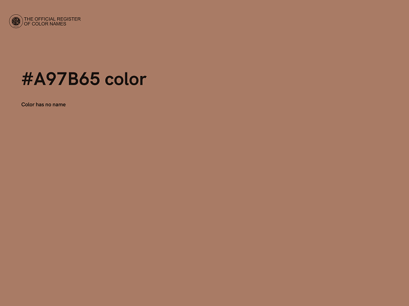 #A97B65 color image