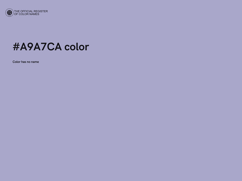 #A9A7CA color image