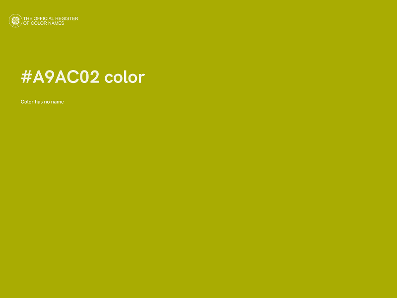 #A9AC02 color image