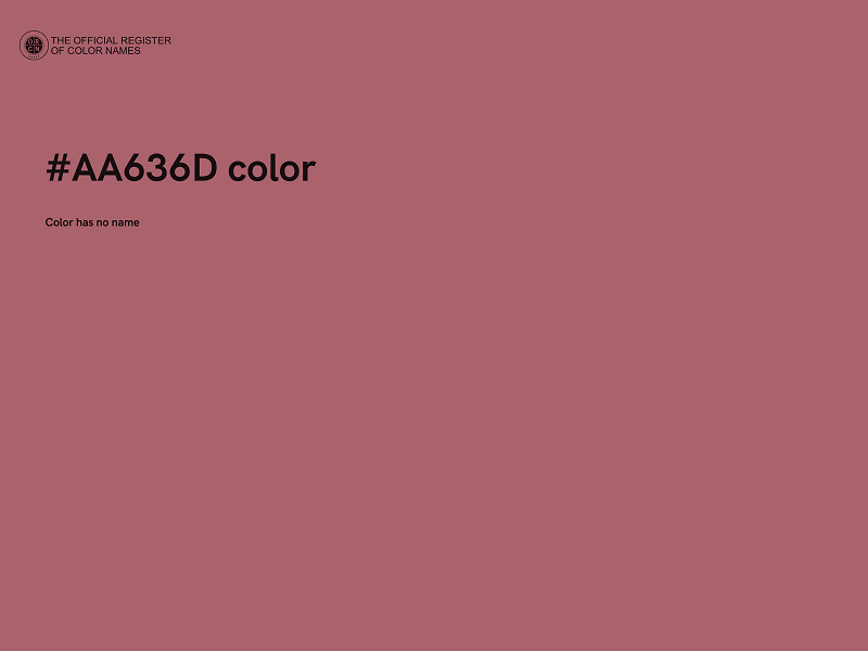 #AA636D color image