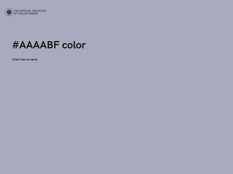 #AAAABF color image