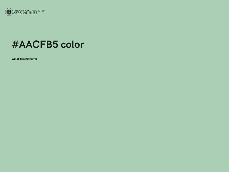 #AACFB5 color image