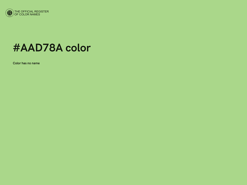 #AAD78A color image