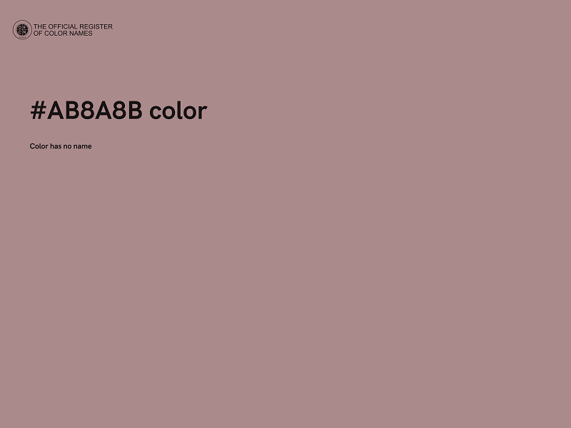 #AB8A8B color image