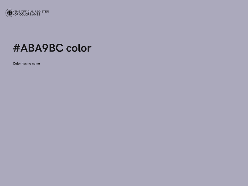 #ABA9BC color image