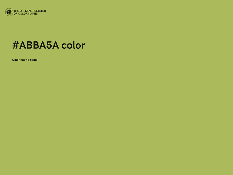 #ABBA5A color image