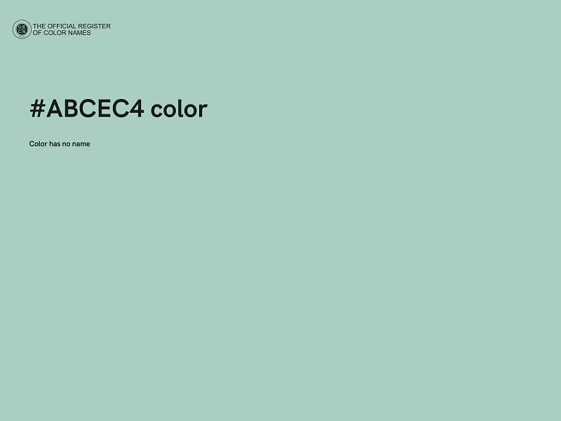 #ABCEC4 color image