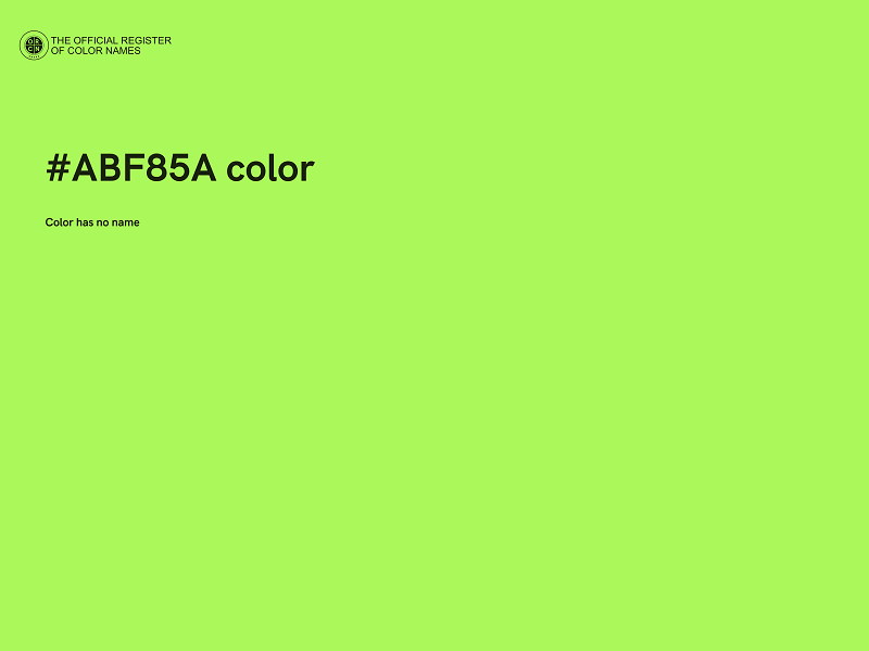 #ABF85A color image