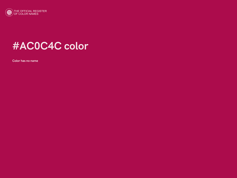 #AC0C4C color image