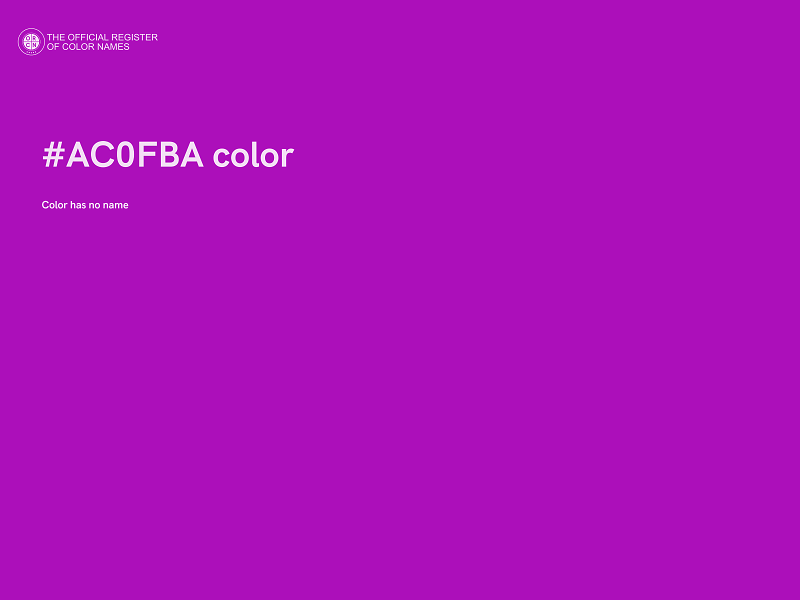 #AC0FBA color image