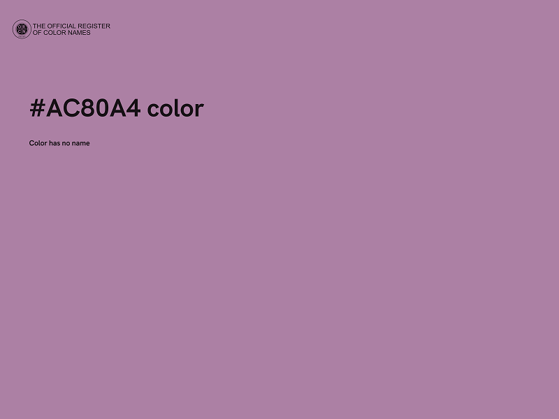 #AC80A4 color image