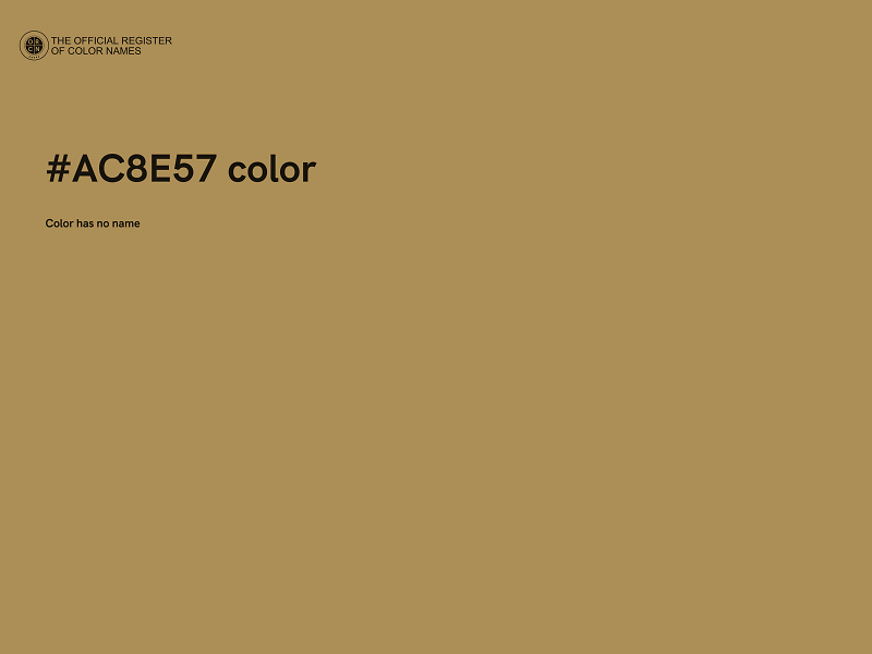 #AC8E57 color image