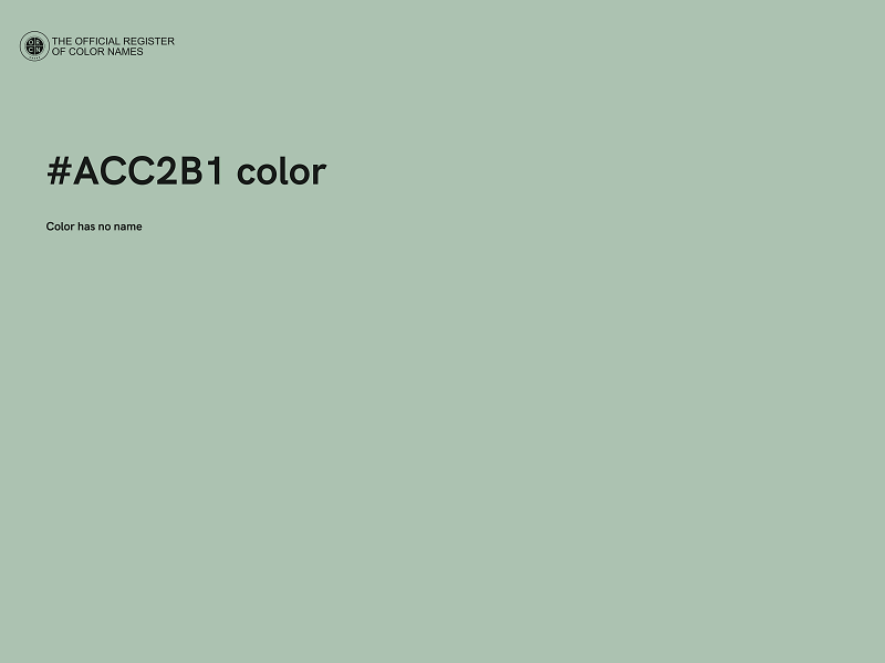 #ACC2B1 color image