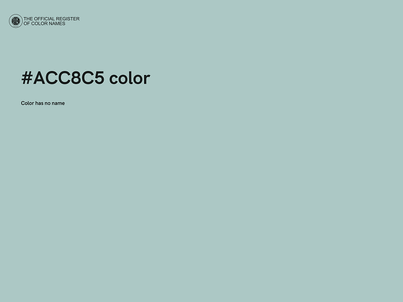 #ACC8C5 color image