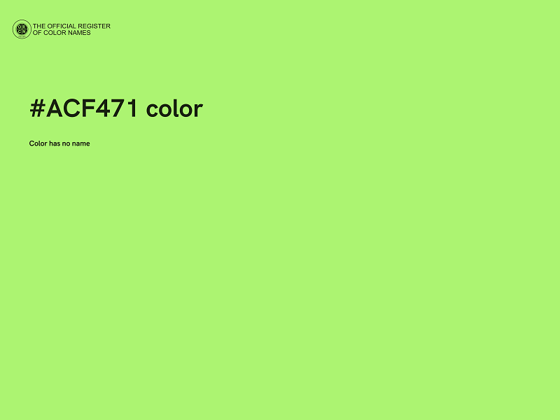 #ACF471 color image