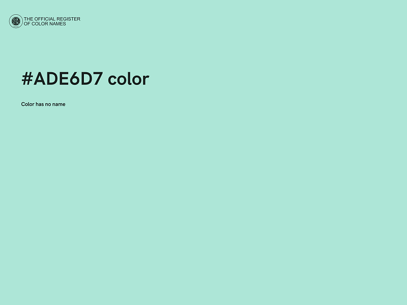 #ADE6D7 color image