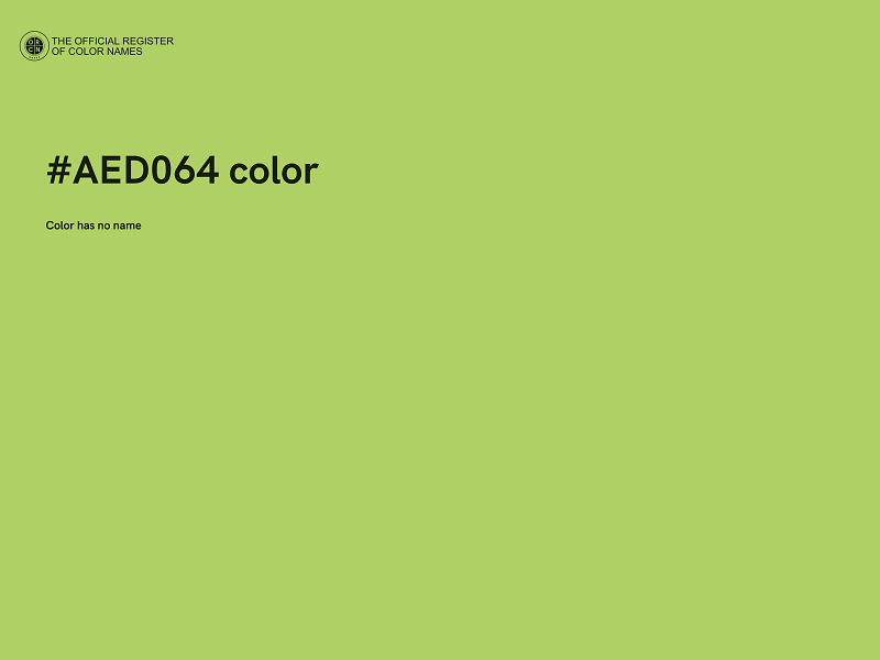 #AED064 color image