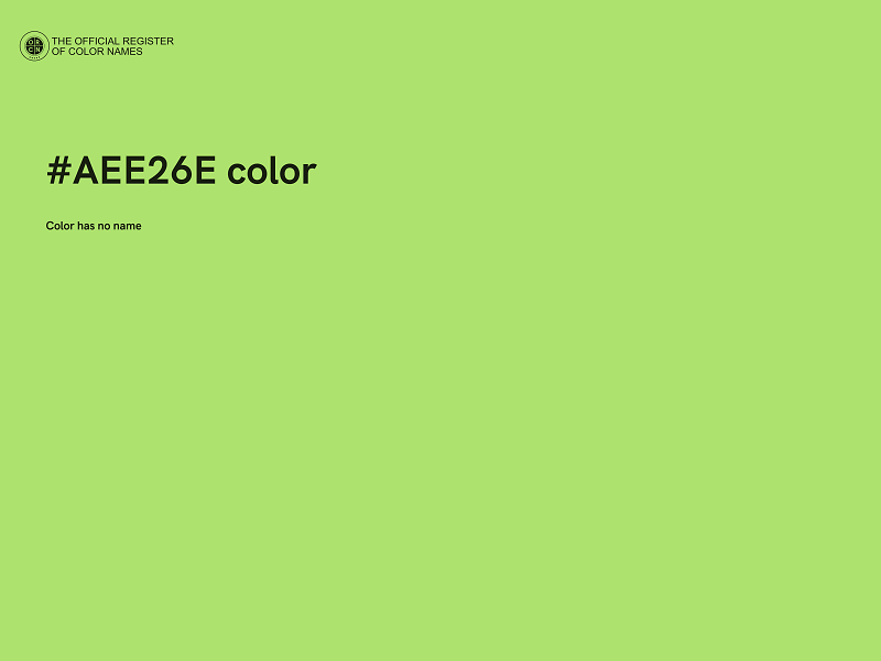 #AEE26E color image