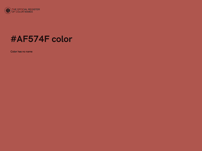 #AF574F color image