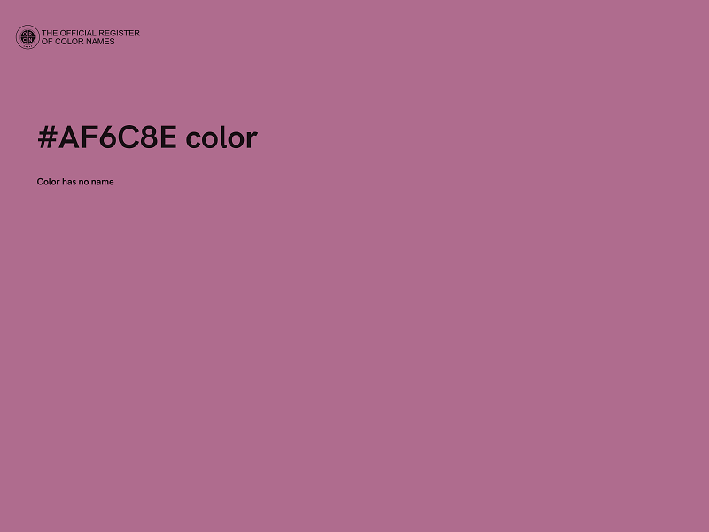 #AF6C8E color image