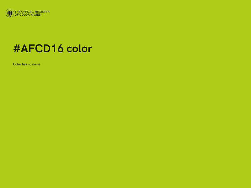 #AFCD16 color image