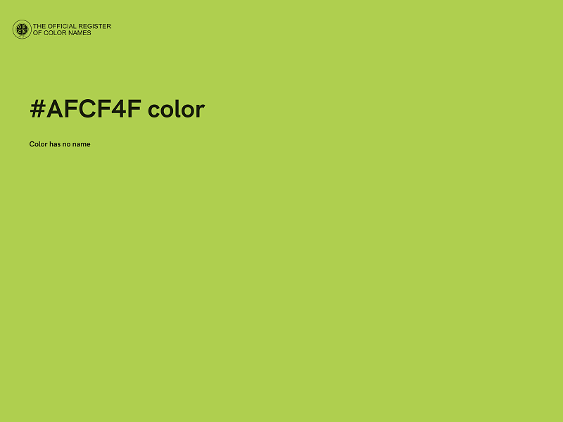 #AFCF4F color image