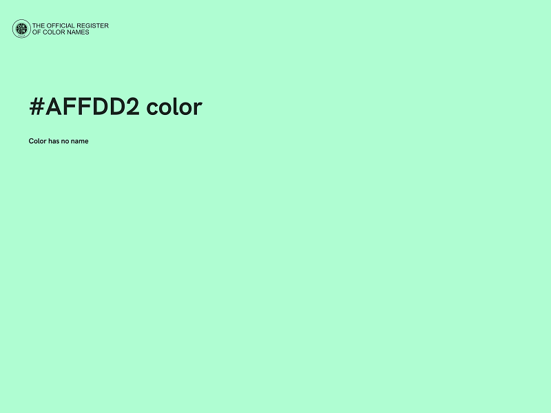 #AFFDD2 color image