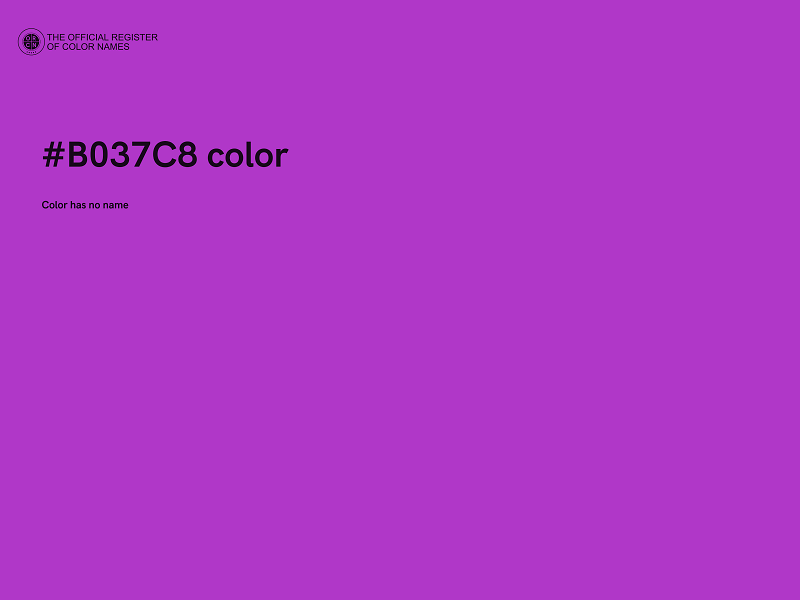 #B037C8 color image