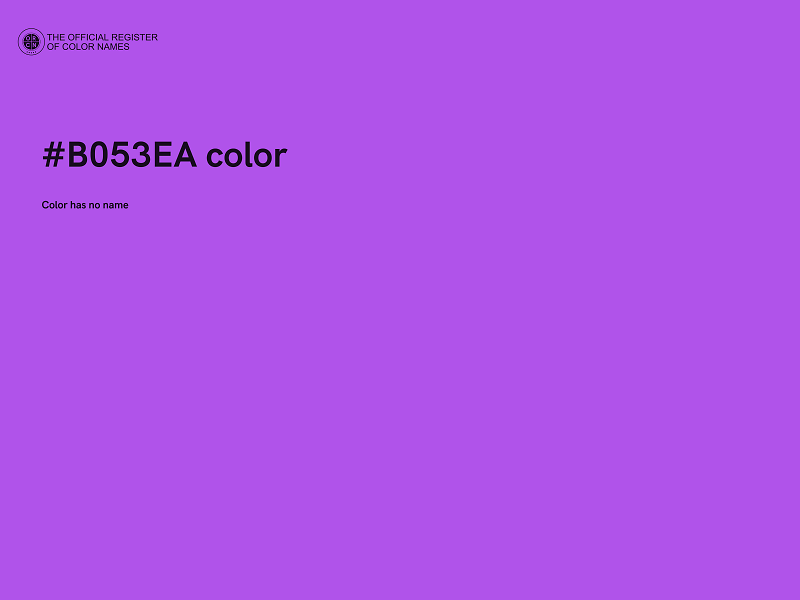 #B053EA color image