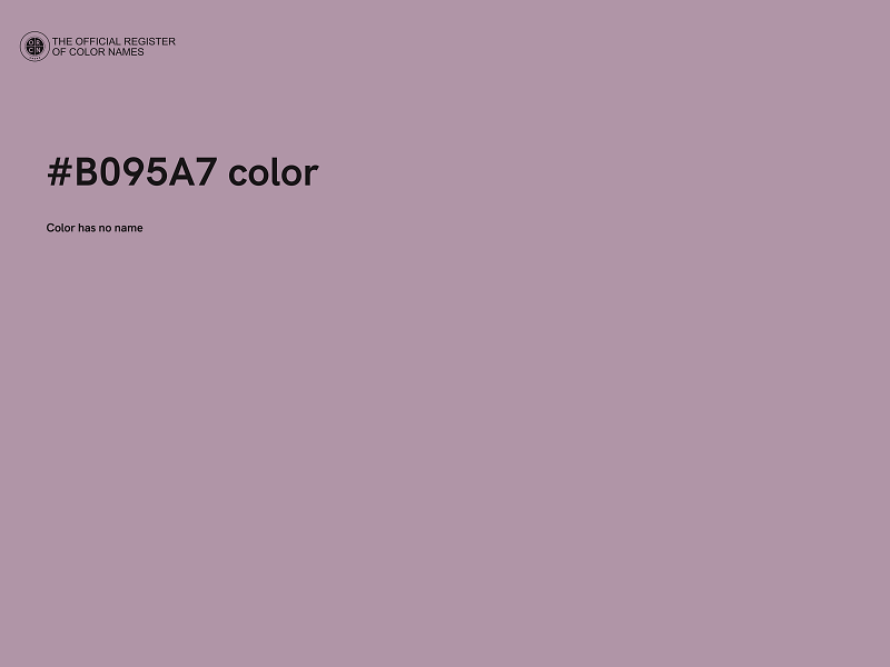 #B095A7 color image