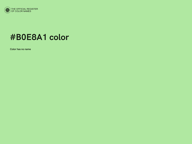 #B0E8A1 color image