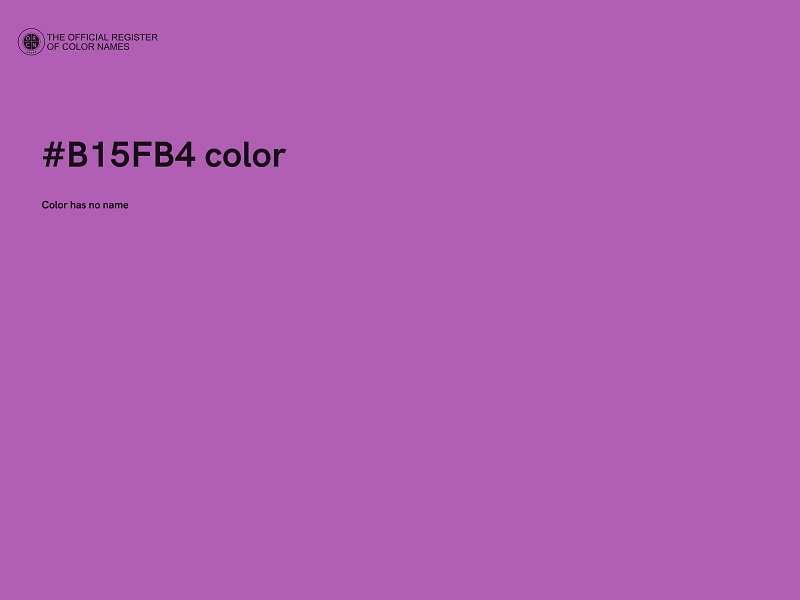 #B15FB4 color image