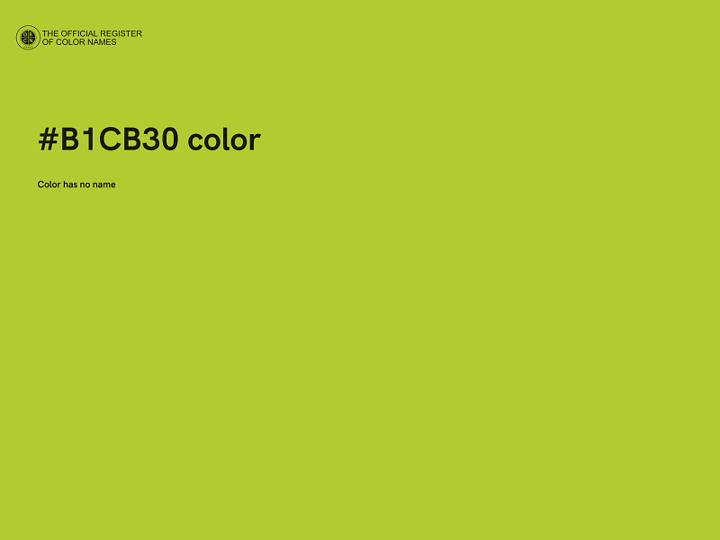 #B1CB30 color image