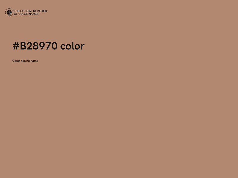 #B28970 color image