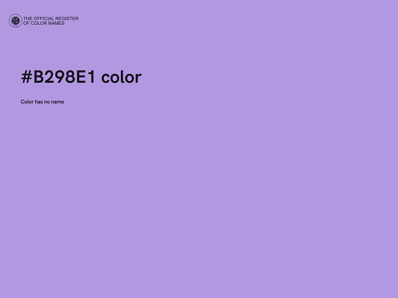 #B298E1 color image