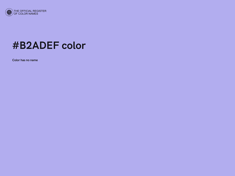 #B2ADEF color image