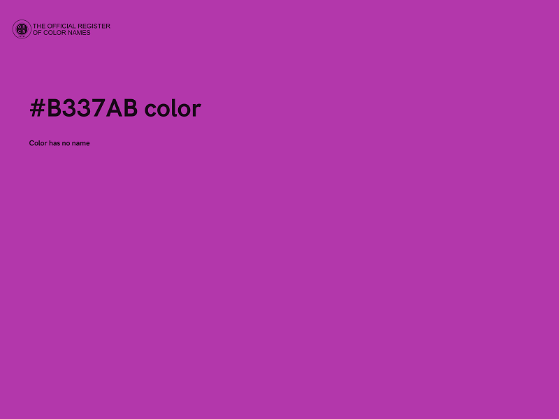 #B337AB color image