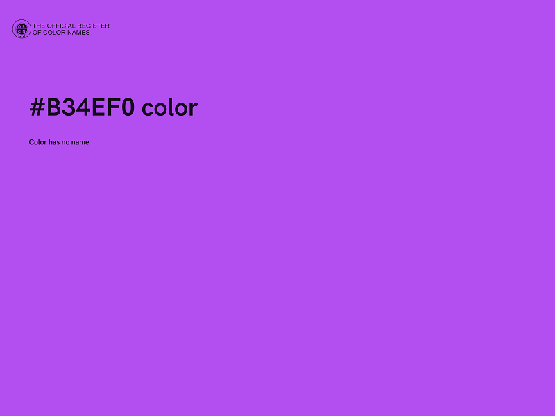 #B34EF0 color image