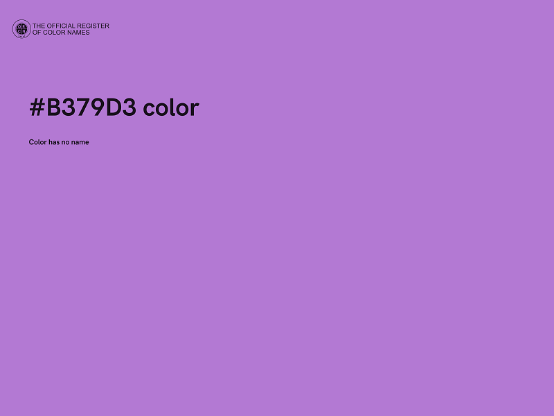 #B379D3 color image