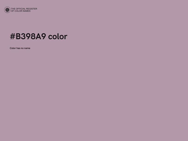 #B398A9 color image