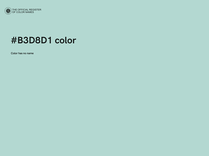 #B3D8D1 color image