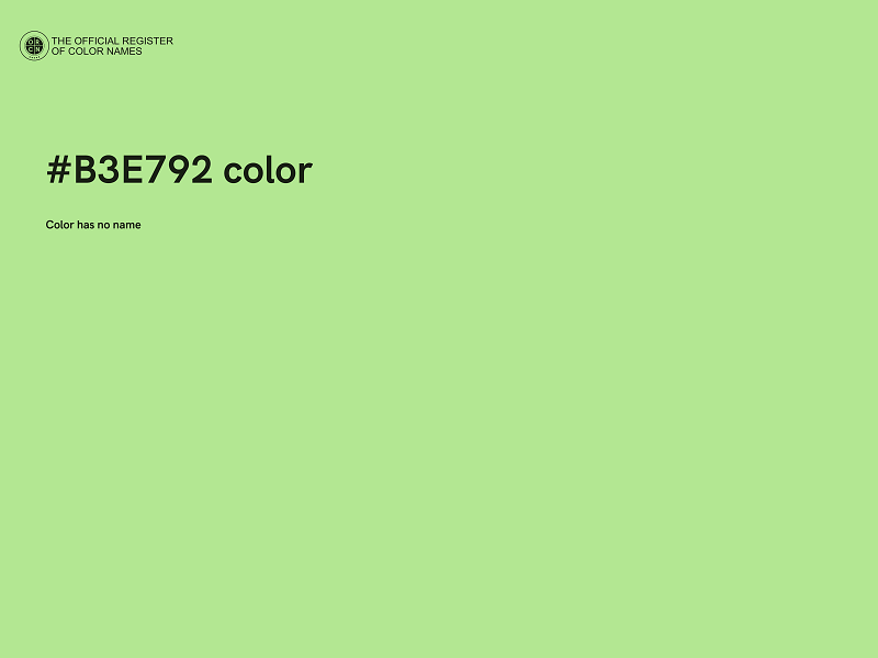 #B3E792 color image