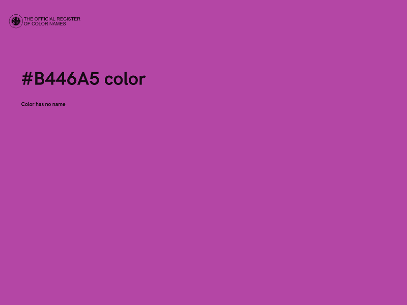 #B446A5 color image