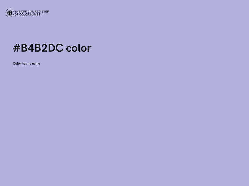 #B4B2DC color image