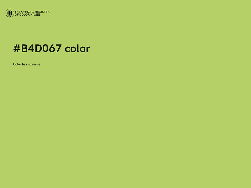 #B4D067 color image